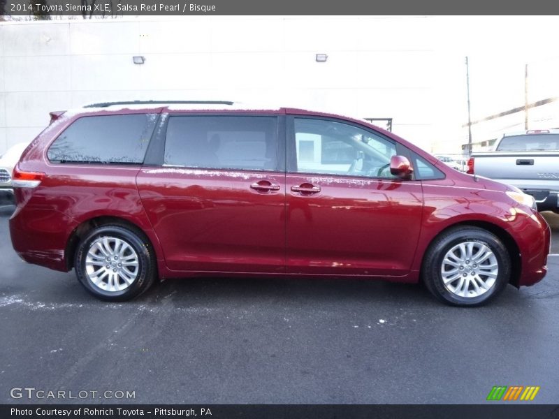 Salsa Red Pearl / Bisque 2014 Toyota Sienna XLE