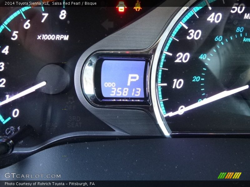 Salsa Red Pearl / Bisque 2014 Toyota Sienna XLE