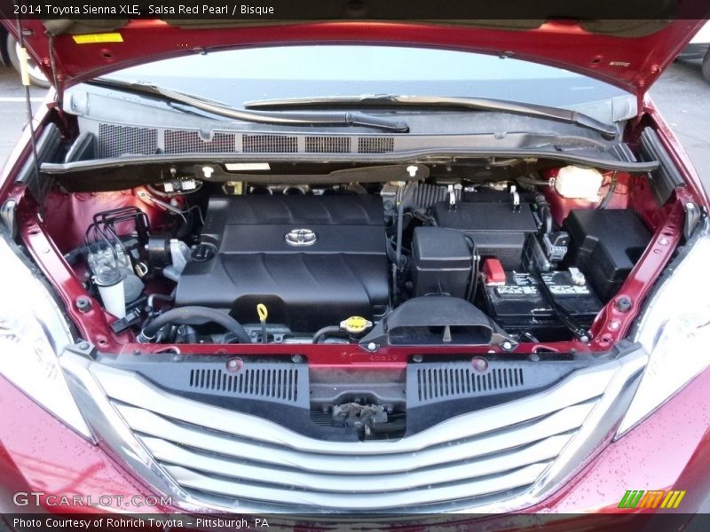 Salsa Red Pearl / Bisque 2014 Toyota Sienna XLE