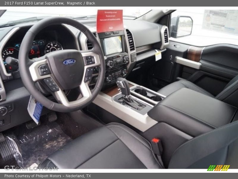 Magnetic / Black 2017 Ford F150 Lariat SuperCrew