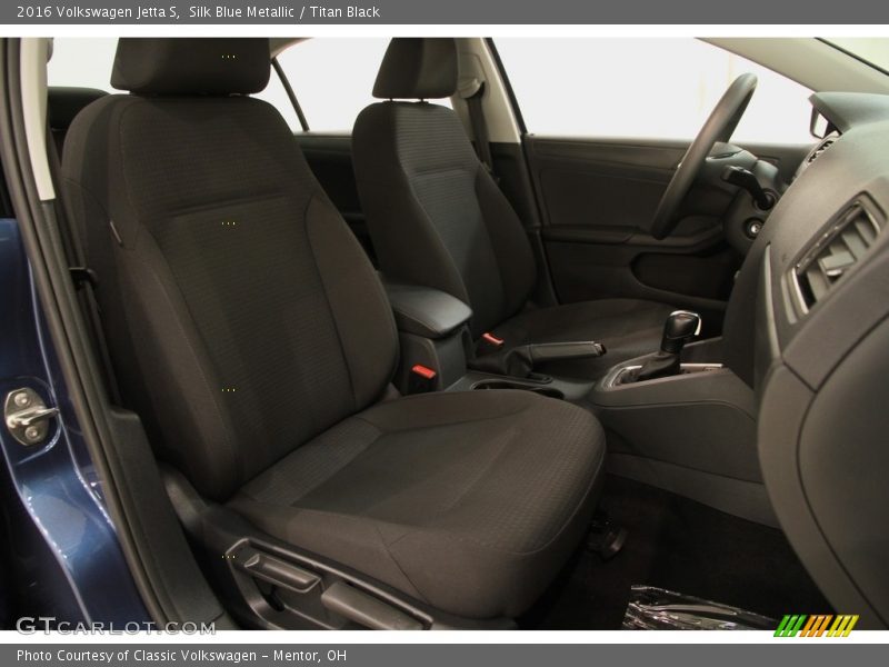Silk Blue Metallic / Titan Black 2016 Volkswagen Jetta S