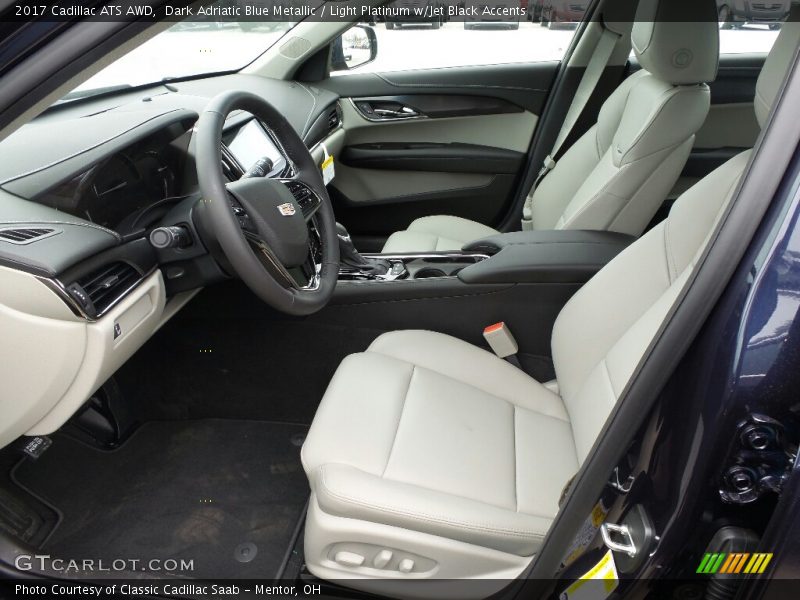 Dark Adriatic Blue Metallic / Light Platinum w/Jet Black Accents 2017 Cadillac ATS AWD