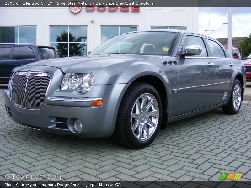 Silver Steel Metallic / Dark Slate Gray/Light Graystone 2006 Chrysler 300 C HEMI