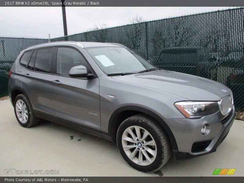Space Gray Metallic / Black 2017 BMW X3 xDrive28i