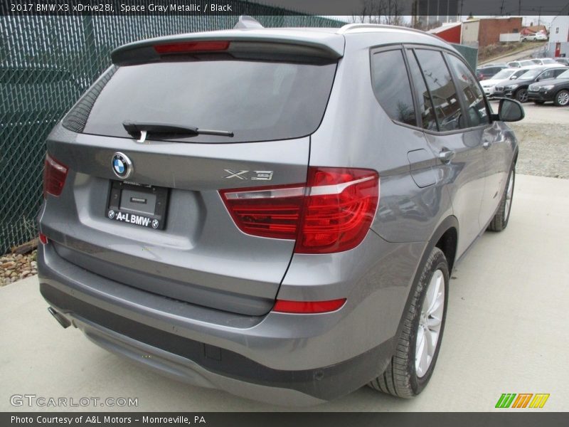 Space Gray Metallic / Black 2017 BMW X3 xDrive28i