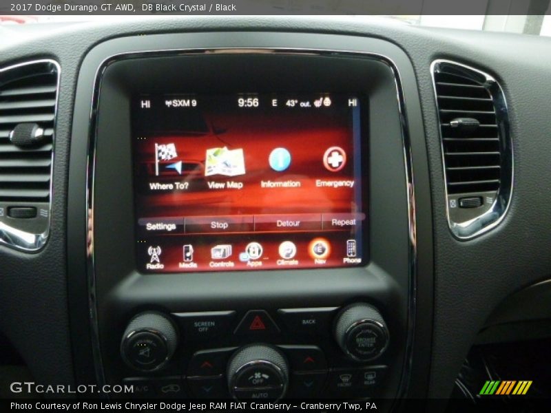 DB Black Crystal / Black 2017 Dodge Durango GT AWD