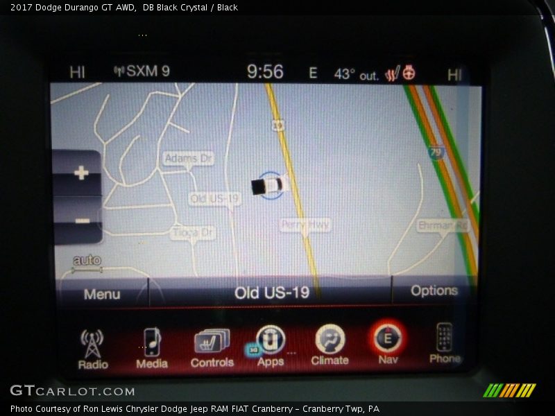 DB Black Crystal / Black 2017 Dodge Durango GT AWD