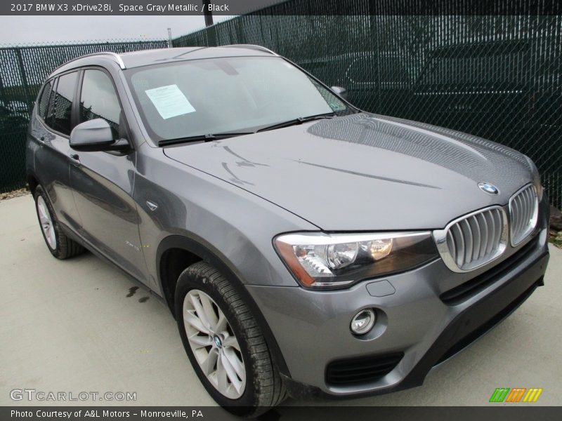 Space Gray Metallic / Black 2017 BMW X3 xDrive28i