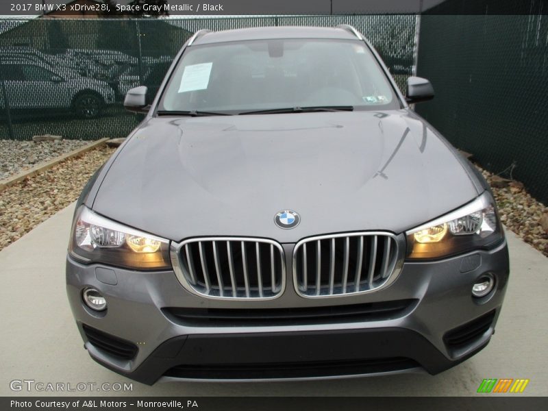 Space Gray Metallic / Black 2017 BMW X3 xDrive28i