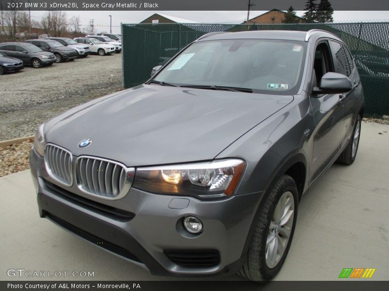 Space Gray Metallic / Black 2017 BMW X3 xDrive28i