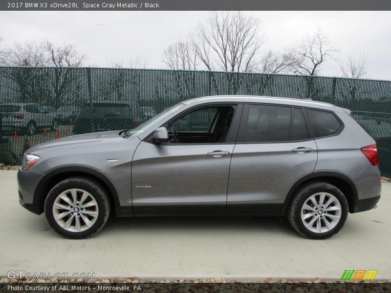 Space Gray Metallic / Black 2017 BMW X3 xDrive28i