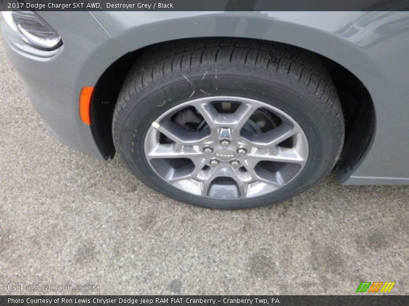 Destroyer Grey / Black 2017 Dodge Charger SXT AWD