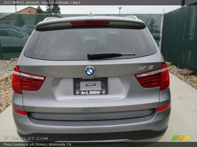 Space Gray Metallic / Black 2017 BMW X3 xDrive28i