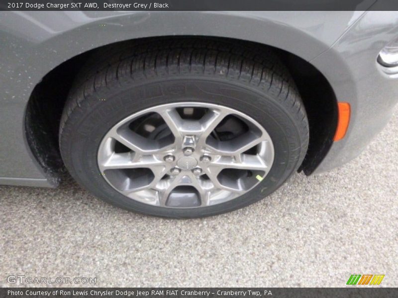 Destroyer Grey / Black 2017 Dodge Charger SXT AWD