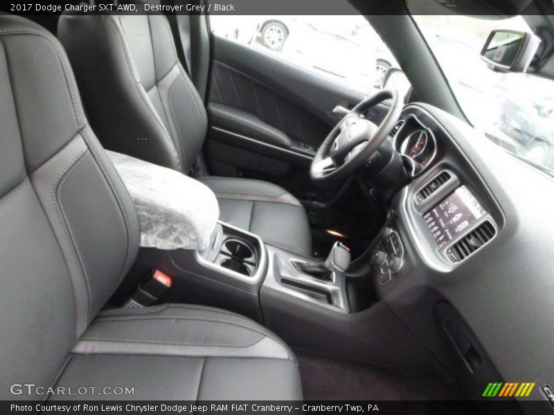 Destroyer Grey / Black 2017 Dodge Charger SXT AWD