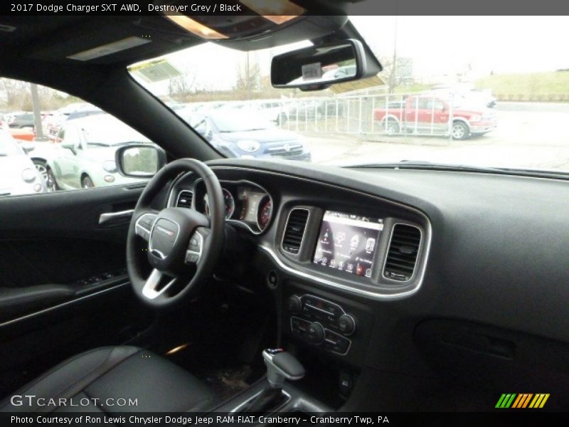 Destroyer Grey / Black 2017 Dodge Charger SXT AWD