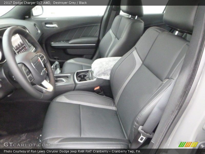 Destroyer Grey / Black 2017 Dodge Charger SXT AWD