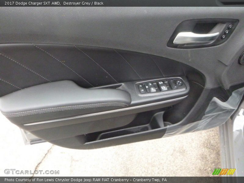 Destroyer Grey / Black 2017 Dodge Charger SXT AWD
