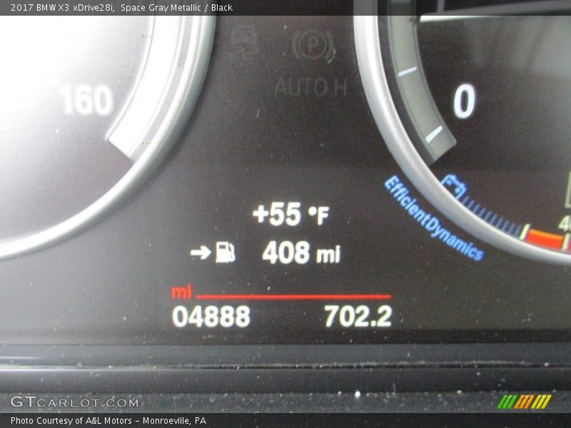 Space Gray Metallic / Black 2017 BMW X3 xDrive28i