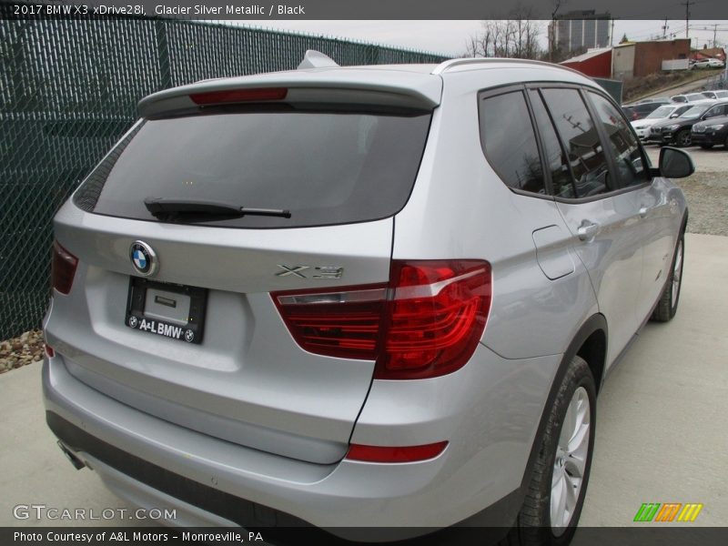 Glacier Silver Metallic / Black 2017 BMW X3 xDrive28i