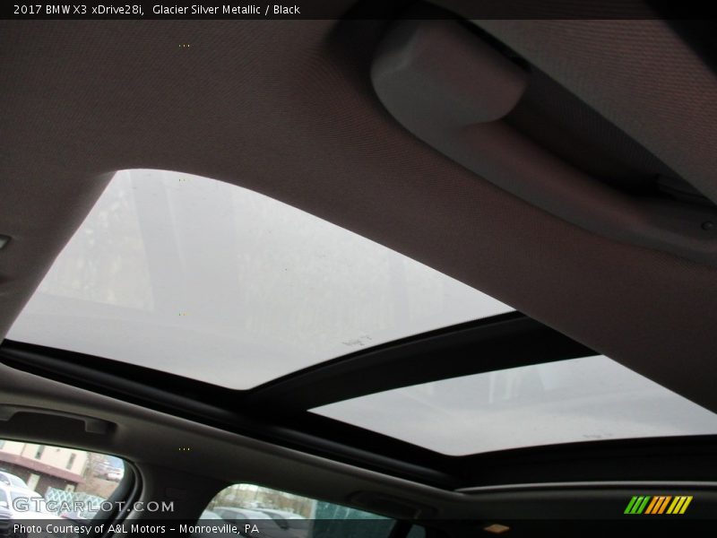 Glacier Silver Metallic / Black 2017 BMW X3 xDrive28i