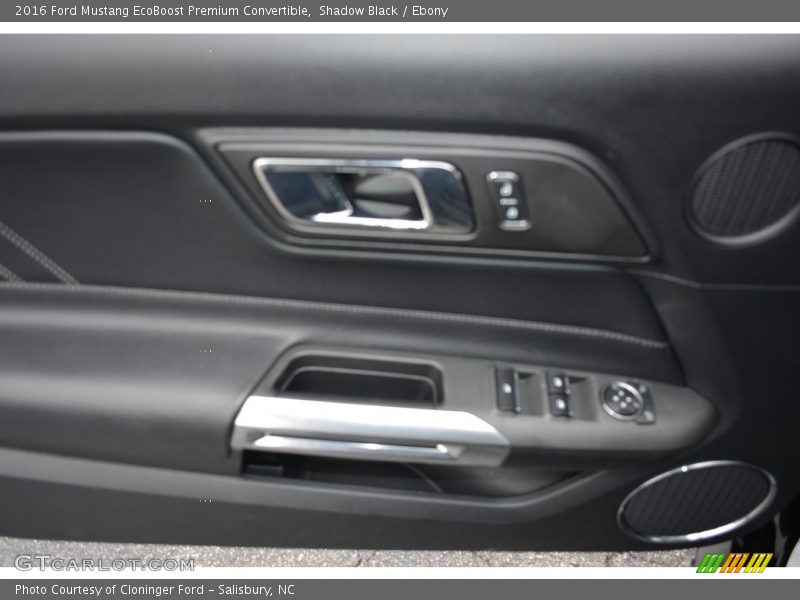 Shadow Black / Ebony 2016 Ford Mustang EcoBoost Premium Convertible
