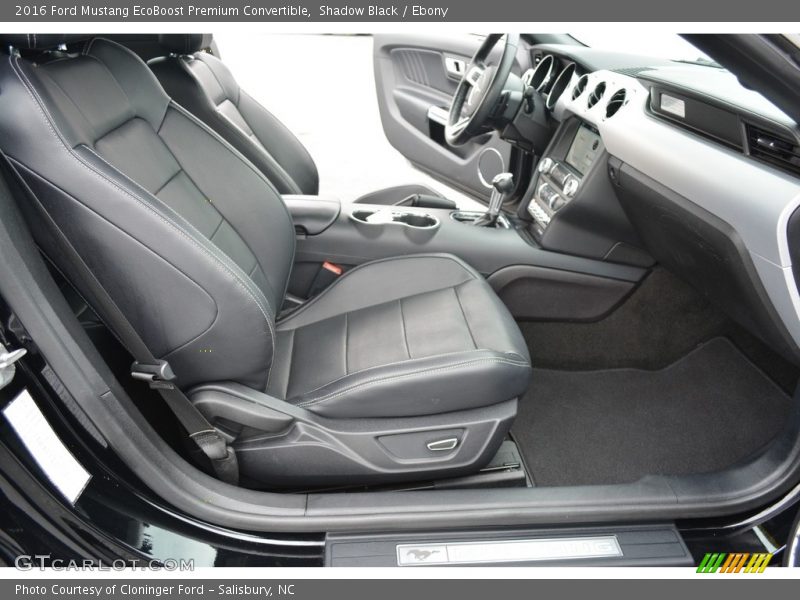 Shadow Black / Ebony 2016 Ford Mustang EcoBoost Premium Convertible