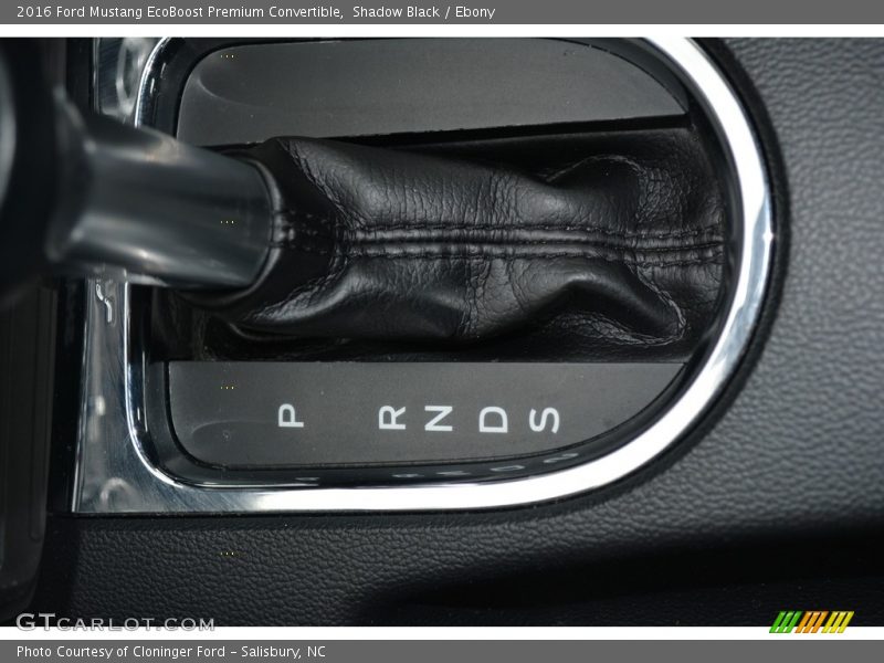 Shadow Black / Ebony 2016 Ford Mustang EcoBoost Premium Convertible