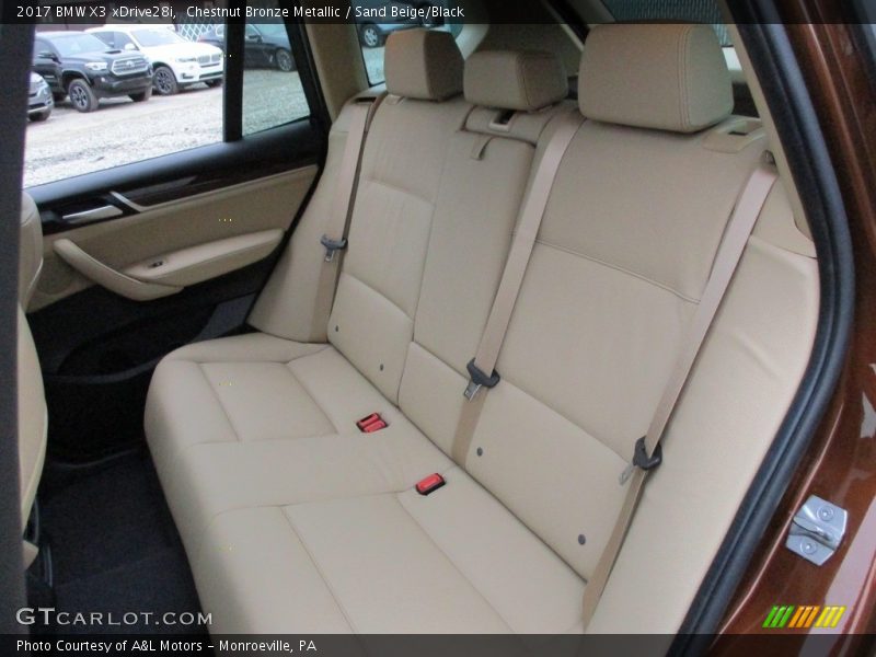Chestnut Bronze Metallic / Sand Beige/Black 2017 BMW X3 xDrive28i