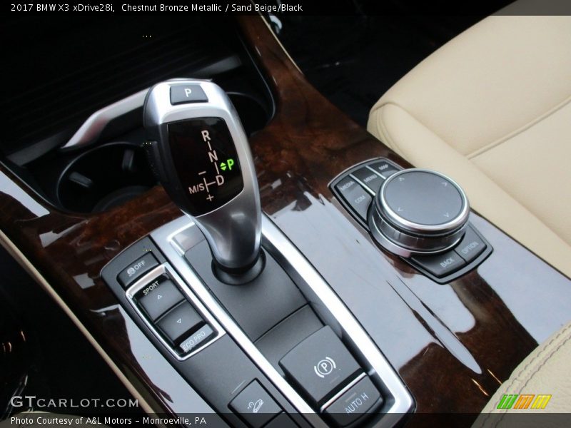 Chestnut Bronze Metallic / Sand Beige/Black 2017 BMW X3 xDrive28i