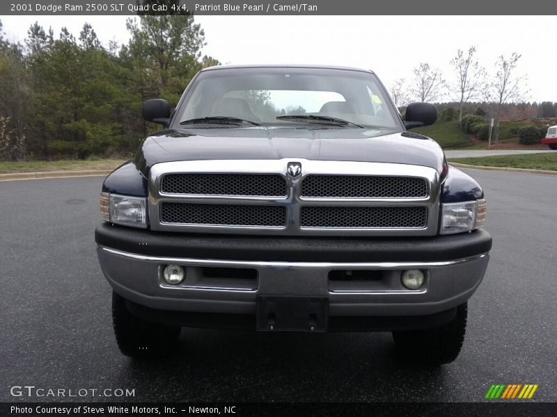 Patriot Blue Pearl / Camel/Tan 2001 Dodge Ram 2500 SLT Quad Cab 4x4