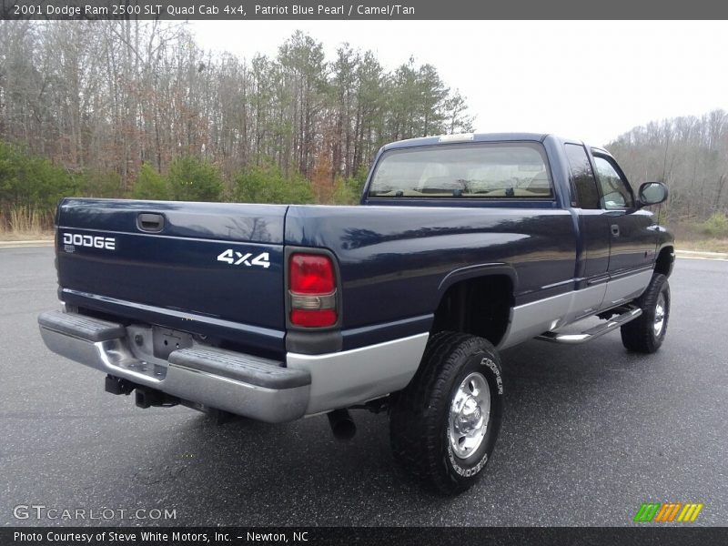 Patriot Blue Pearl / Camel/Tan 2001 Dodge Ram 2500 SLT Quad Cab 4x4