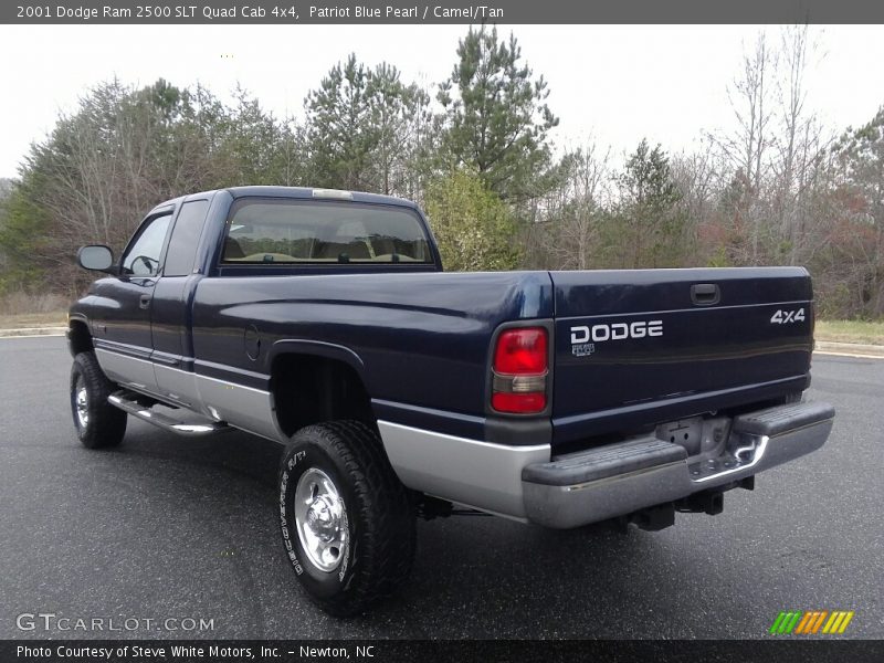 Patriot Blue Pearl / Camel/Tan 2001 Dodge Ram 2500 SLT Quad Cab 4x4