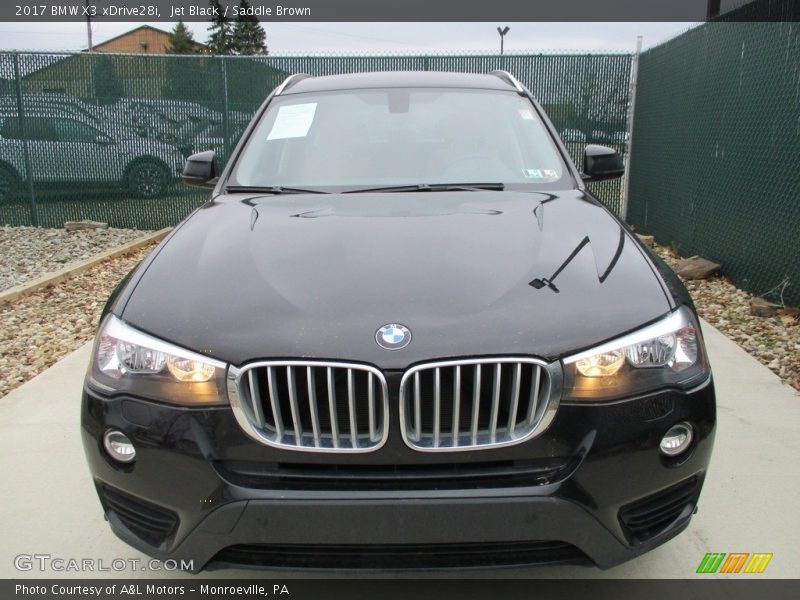 Jet Black / Saddle Brown 2017 BMW X3 xDrive28i