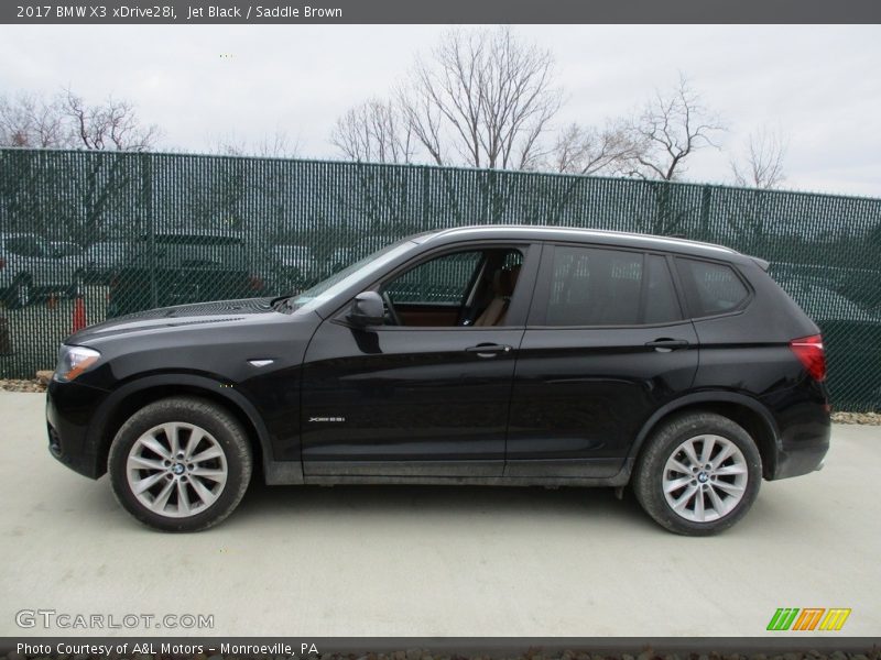 Jet Black / Saddle Brown 2017 BMW X3 xDrive28i