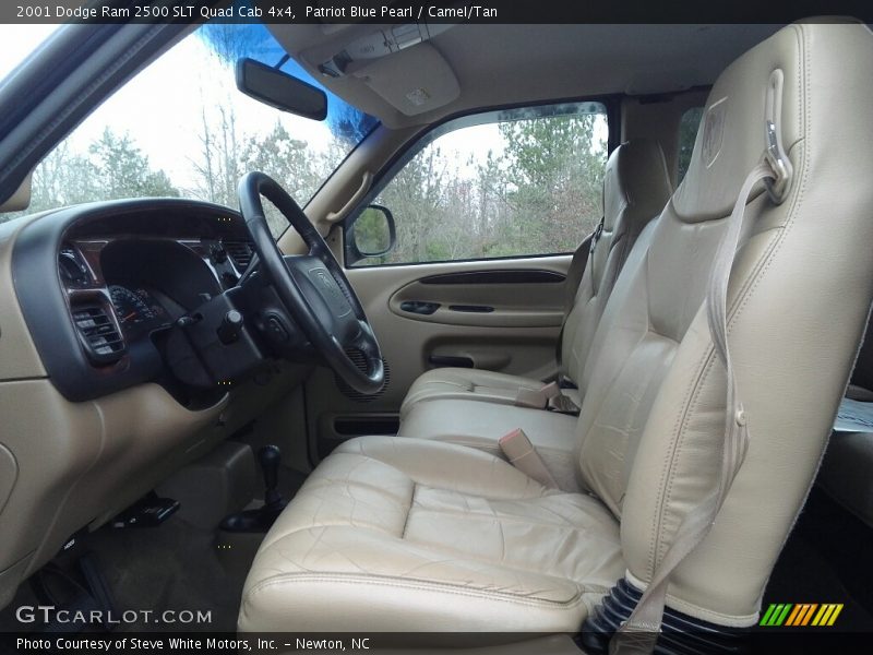 Patriot Blue Pearl / Camel/Tan 2001 Dodge Ram 2500 SLT Quad Cab 4x4