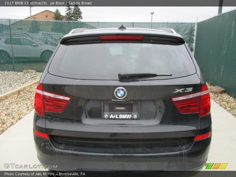 Jet Black / Saddle Brown 2017 BMW X3 xDrive28i