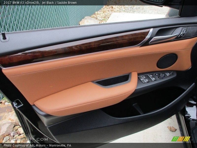 Jet Black / Saddle Brown 2017 BMW X3 xDrive28i