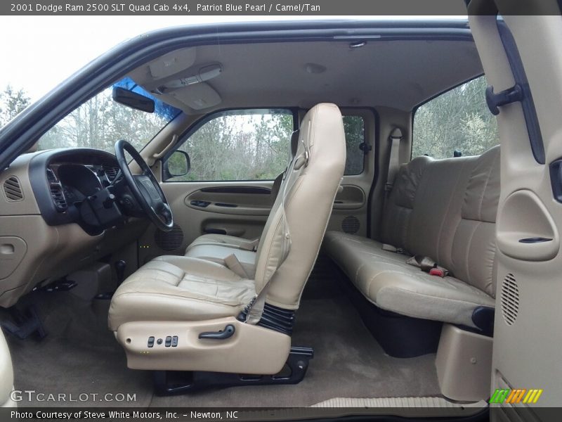 Patriot Blue Pearl / Camel/Tan 2001 Dodge Ram 2500 SLT Quad Cab 4x4