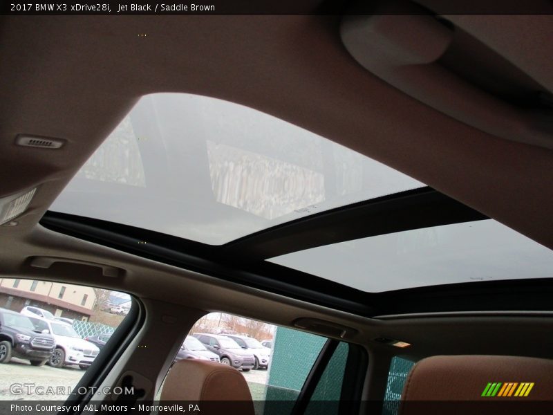 Jet Black / Saddle Brown 2017 BMW X3 xDrive28i