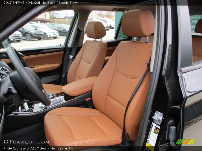 Jet Black / Saddle Brown 2017 BMW X3 xDrive28i