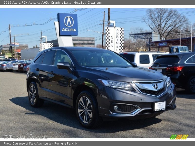 Graphite Luster Metallic / Graystone 2016 Acura RDX Advance AWD