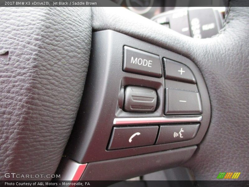 Jet Black / Saddle Brown 2017 BMW X3 xDrive28i