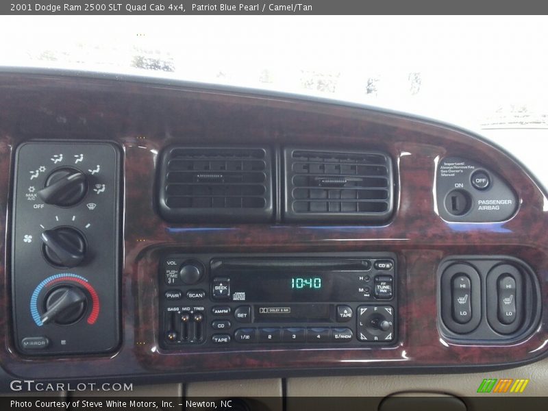 Patriot Blue Pearl / Camel/Tan 2001 Dodge Ram 2500 SLT Quad Cab 4x4