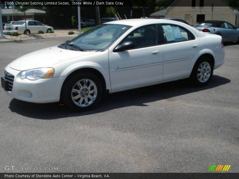 Stone White / Dark Slate Gray 2006 Chrysler Sebring Limited Sedan