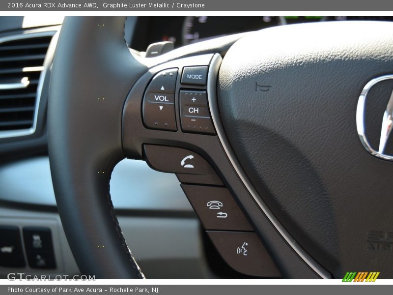 Graphite Luster Metallic / Graystone 2016 Acura RDX Advance AWD