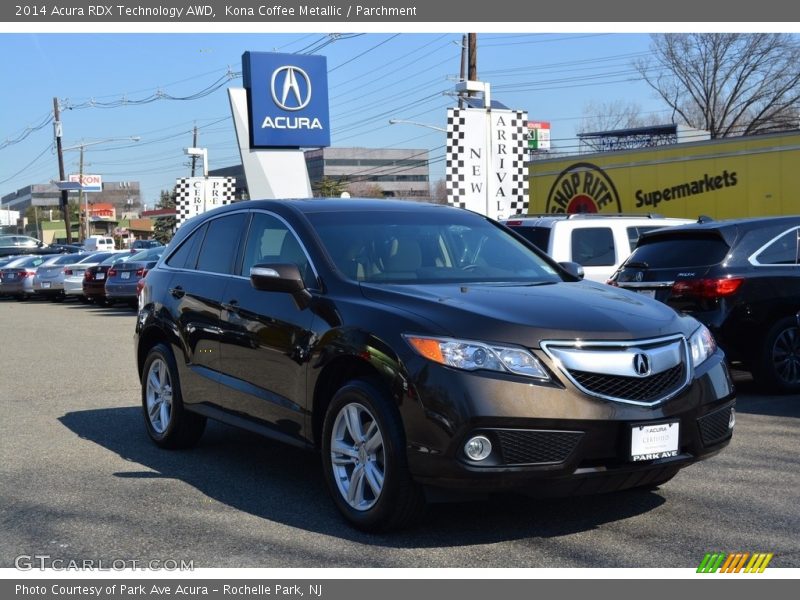 Kona Coffee Metallic / Parchment 2014 Acura RDX Technology AWD
