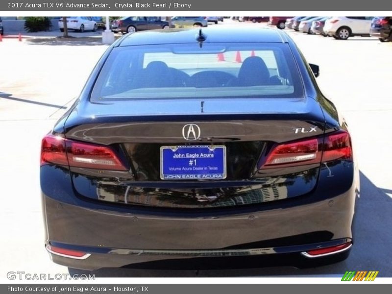 Crystal Black Pearl / Ebony 2017 Acura TLX V6 Advance Sedan