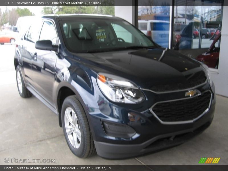 Blue Velvet Metallic / Jet Black 2017 Chevrolet Equinox LS