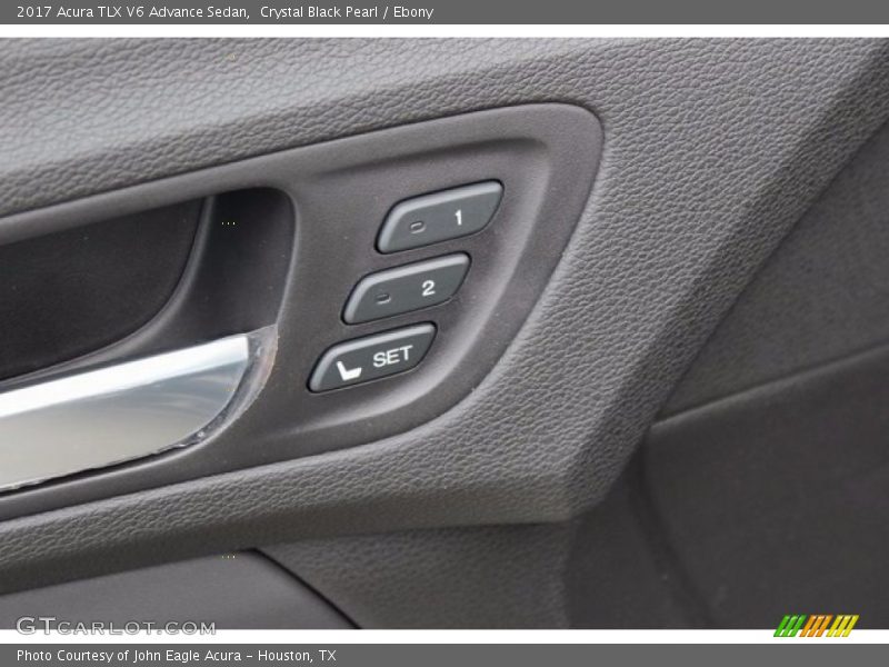Crystal Black Pearl / Ebony 2017 Acura TLX V6 Advance Sedan